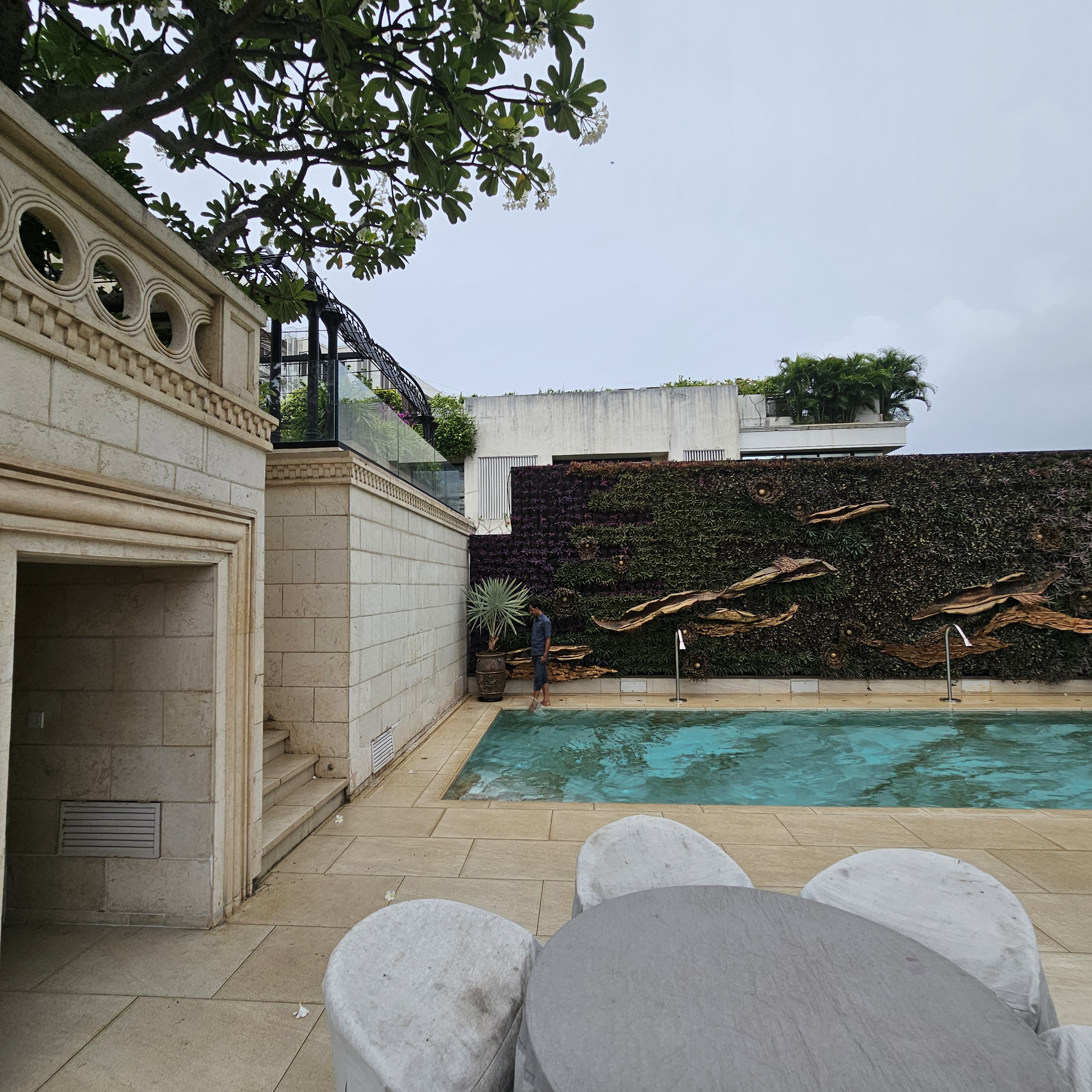 Elegant residential garden design at Mangal Aaditayan with landscape plantation features